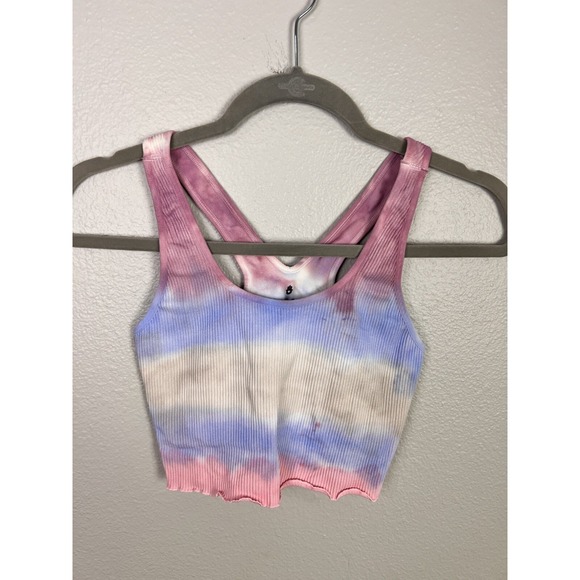 spiritual gangster ribbed workout tank size M/L tie dye Multi Color - Picture 2 of 6